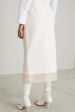 Gonna in tulle - Rosa Polvere Bianco