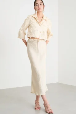 Gonna in twill - Avorio