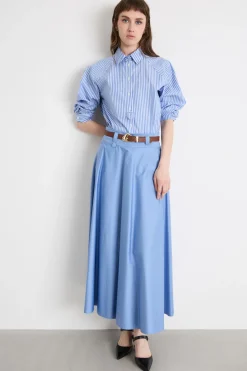 Gonna jacquard - Azzurro
