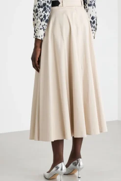Gonna jacquard - Beige
