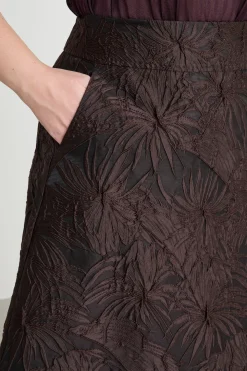 Gonna jacquard - Marrone