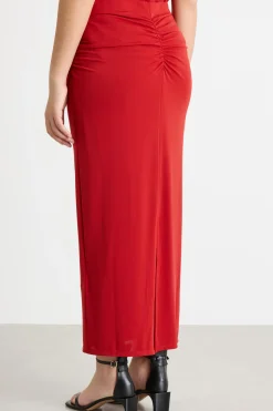 Gonna lunga in jersey - Rosso