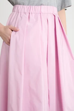 Gonna lunga in taffetà - Rosa