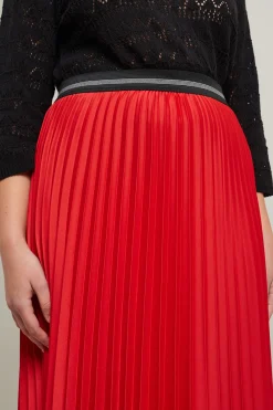 Gonna plissettata - Rosso