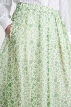 Gonna svasata in organza - Verde