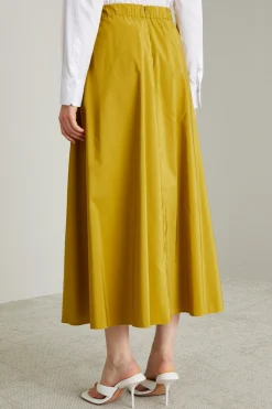 Gonna svasata in taffetà - Giallo