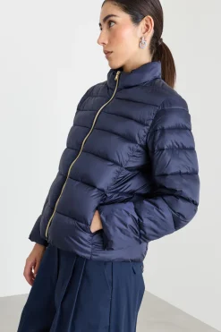 Imbottito con zip - Blu