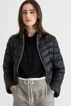 Imbottito con zip - Nero