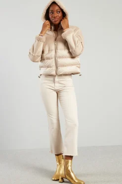 Imbottito in jersey suede - Bianco
