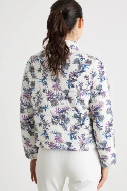 Imbottito leggero reversibile - Bianco Viola
