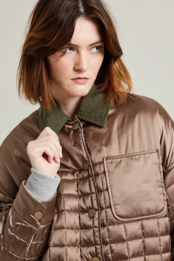 Imbottito trapuntato a camicia - Bronzo Champagne