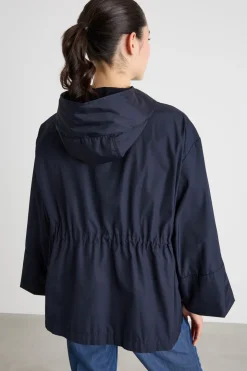Impermeabile con coulisse - Blu