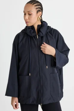 Impermeabile in microtwill antigoccia - Blu