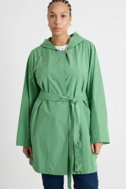 Impermeabile in taffetà antigoccia - Verde
