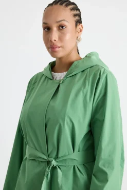 Impermeabile in taffetà antigoccia - Verde