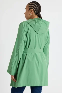 Impermeabile in taffetà antigoccia - Verde