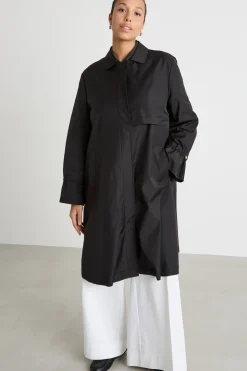 Impermeabile in twill antigoccia - Nero