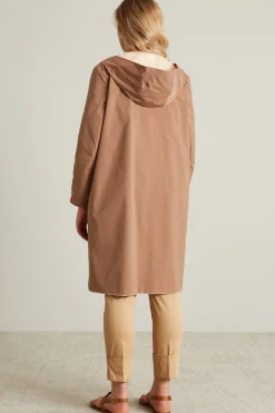 Impermeabile reversibile in tela - Beige Burro