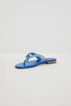 Infradito con micro strass - Bluette