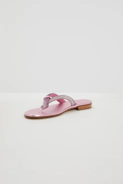 Infradito con micro strass - Fuxia