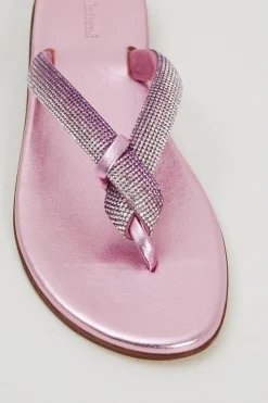 Infradito con micro strass - Fuxia