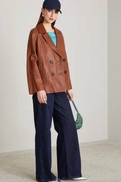 Jeans ampi in denim - Blu