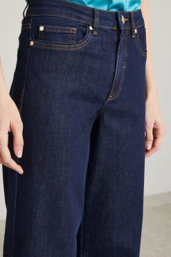 Jeans ampi in denim - Blu