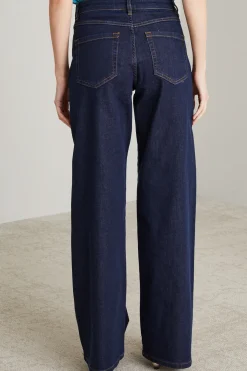 Jeans ampi in denim - Blu
