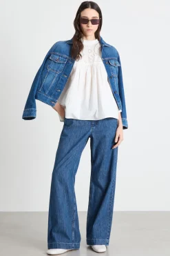 Jeans ampio - Blu