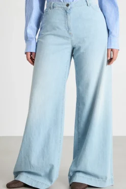Jeans a palazzo - Azzurro
