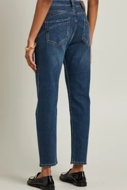 Jeans boyfriend in denim - Blu Denim