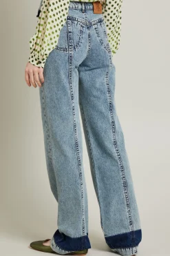 Jeans cinque tasche bootcut - Azzuro Denim