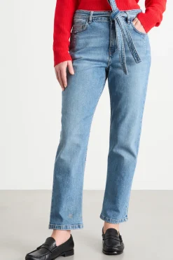 Jeans con cintura - Azzurro