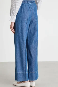 Jeans con coulisse - Blu