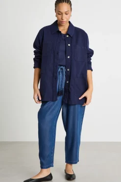 Jeans con coulisse - Blu