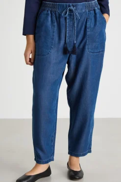 Jeans con coulisse - Blu
