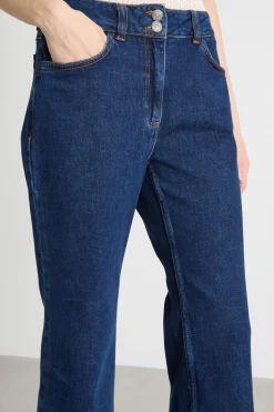 Jeans con piega stirata - Blu