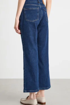 Jeans con piega stirata - Blu