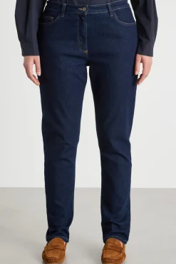 Jeans con spacchi laterali - Blu