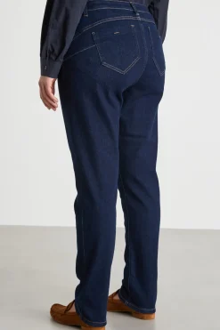 Jeans con spacchi laterali - Blu