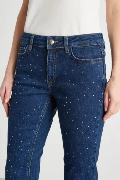 Jeans con strass - Blu