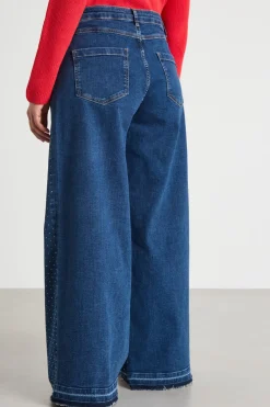 Jeans con strass - Blu