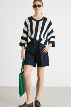 Jeans corti - Blu
