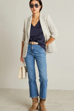 Jeans cropped - Blu Denim