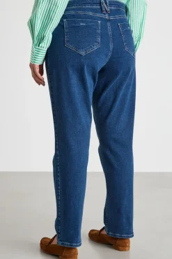 Jeans dritti con tasche - Blu