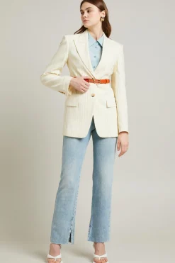 Jeans dritti in denim - Azzurro