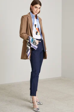 Jeans dritti in denim - Blu