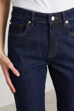 Jeans dritti in denim - Blu