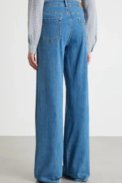 Jeans dritto e ampio - Blu
