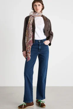 Jeans dritto stretch - Blu
